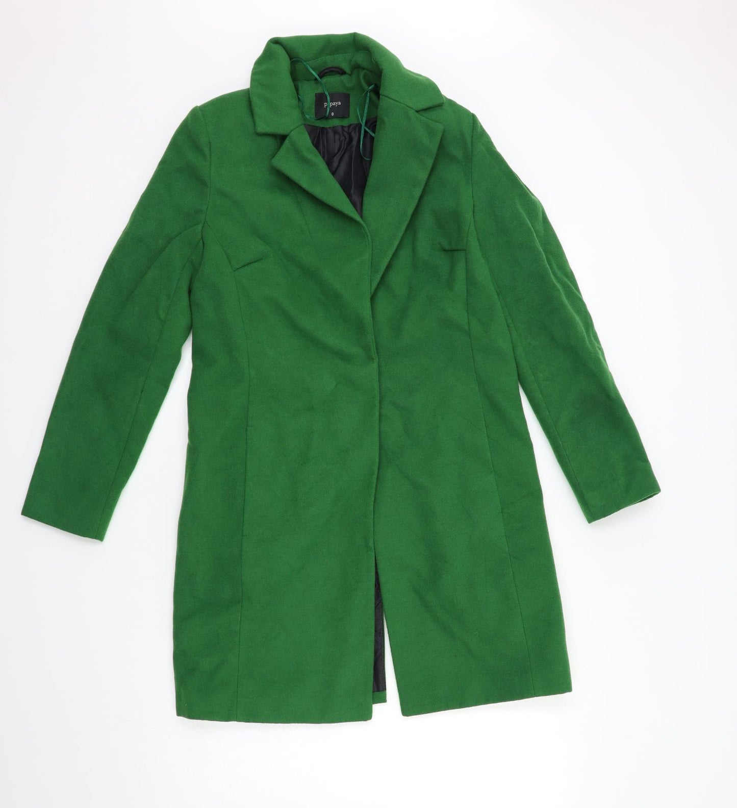 Papaya Womens Green   Overcoat Jacket Size 8