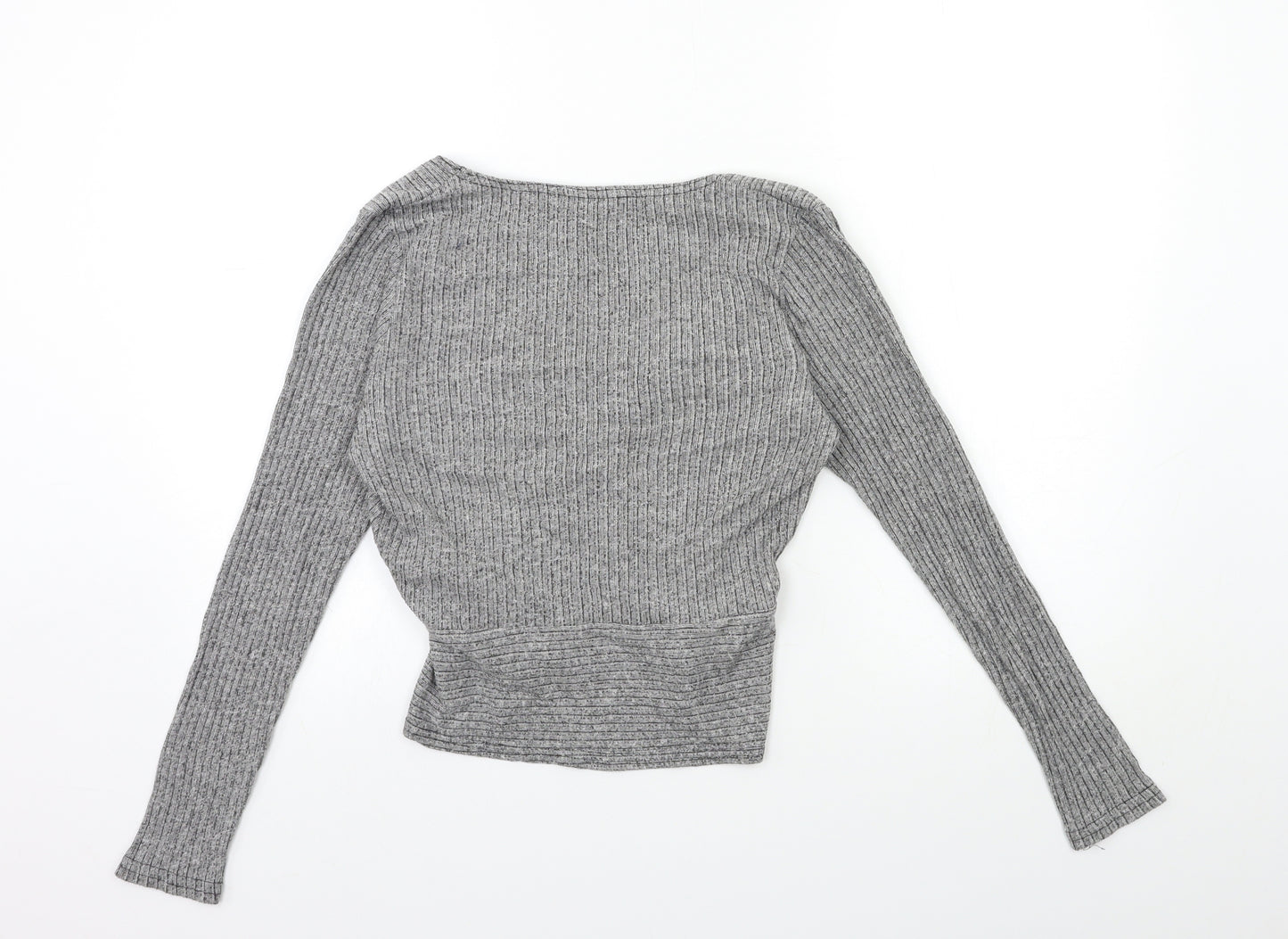 New Look Womens Grey  Knit Pullover Jumper Size 10