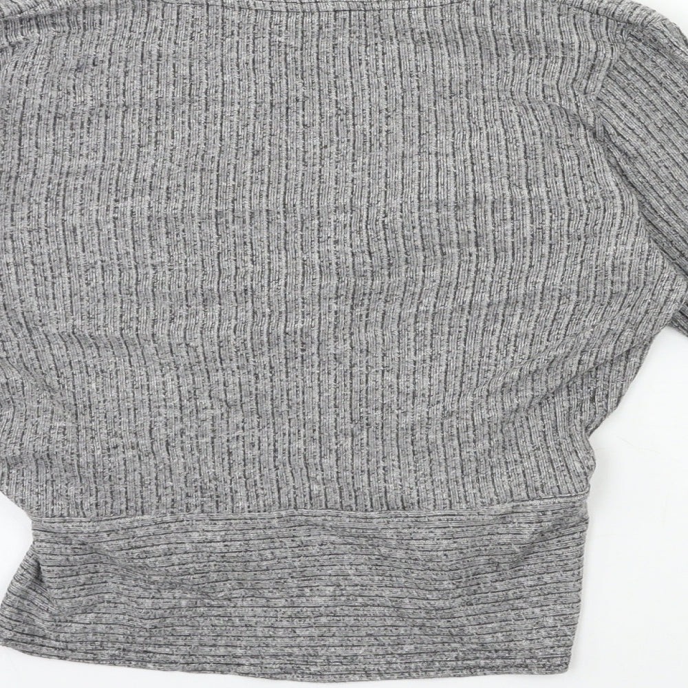 New Look Womens Grey  Knit Pullover Jumper Size 10