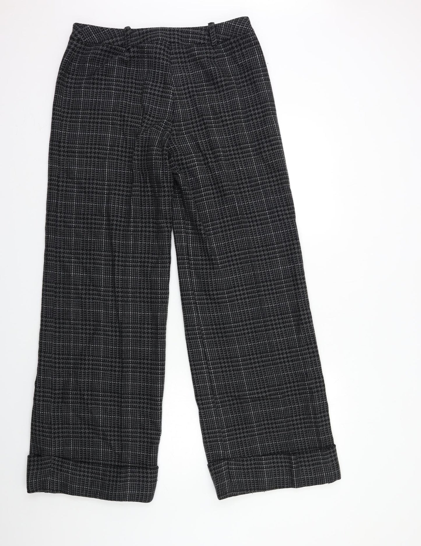 Hobbs Womens Grey Check  Trousers  Size 14 L30 in