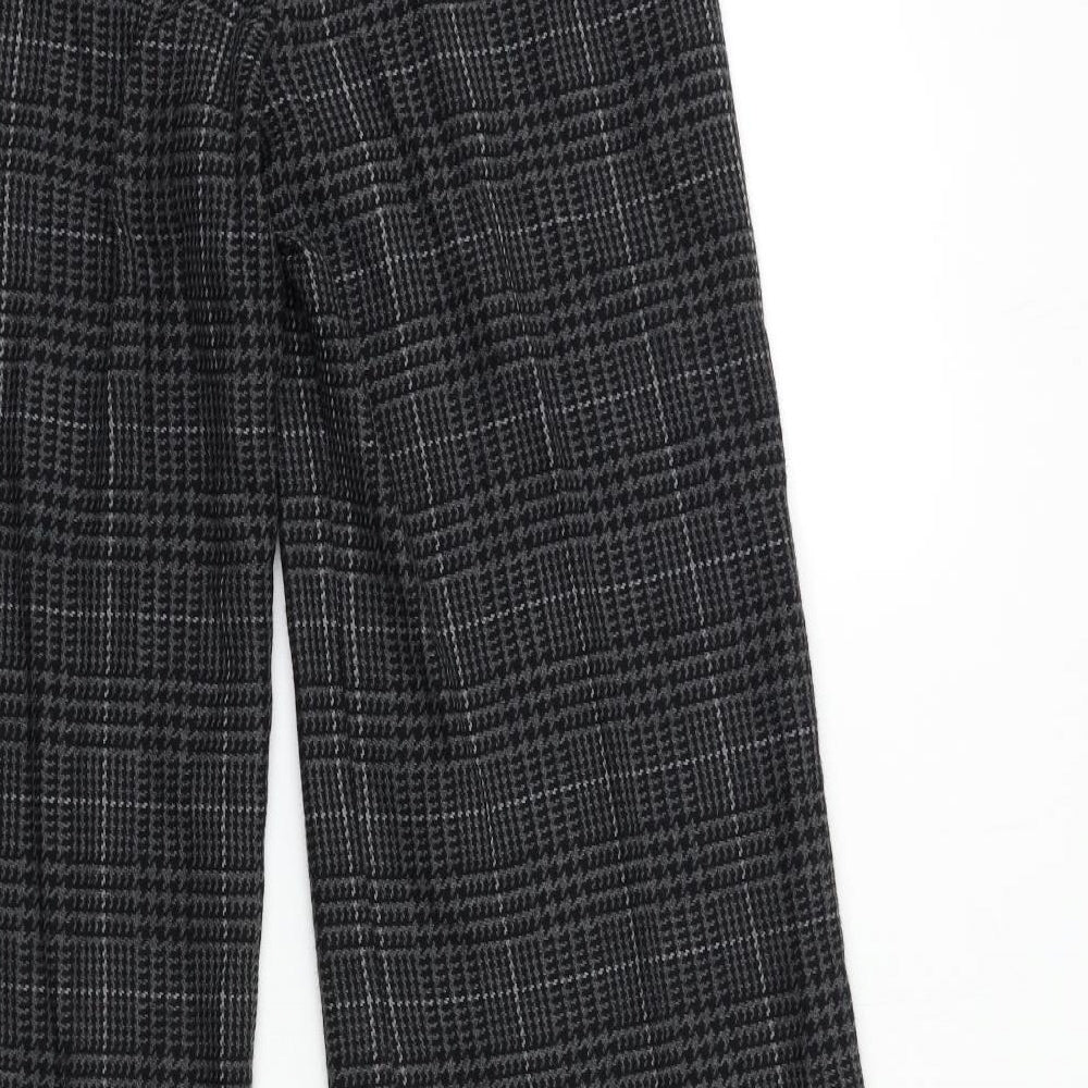 Hobbs Womens Grey Check  Trousers  Size 14 L30 in