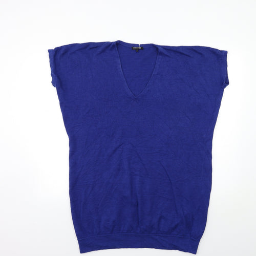 cash ca Womens Blue  Knit Pullover Jumper Size S