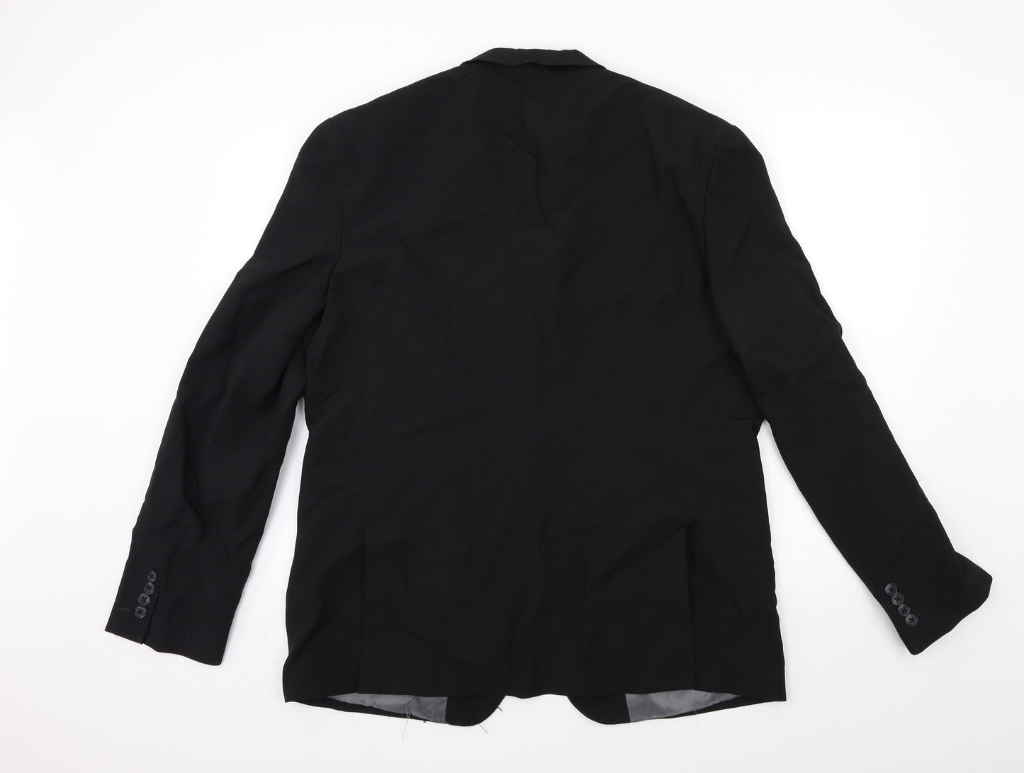 Cedar Wood State Mens Black   Jacket Suit Jacket Size 44