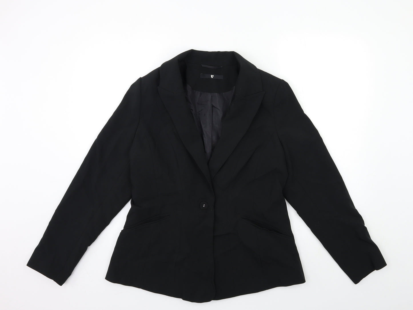 Very Womens Black   Jacket Blazer Size 18  - lace up detail on back