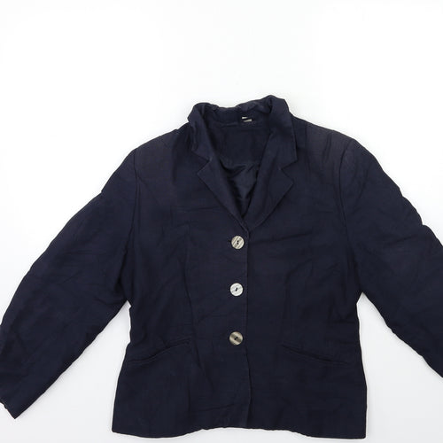 JFW Collection Womens Blue   Jacket Blazer Size 10