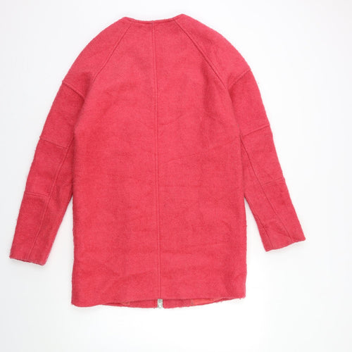 LONDON EVE Womens Pink   Overcoat Coat Size 10