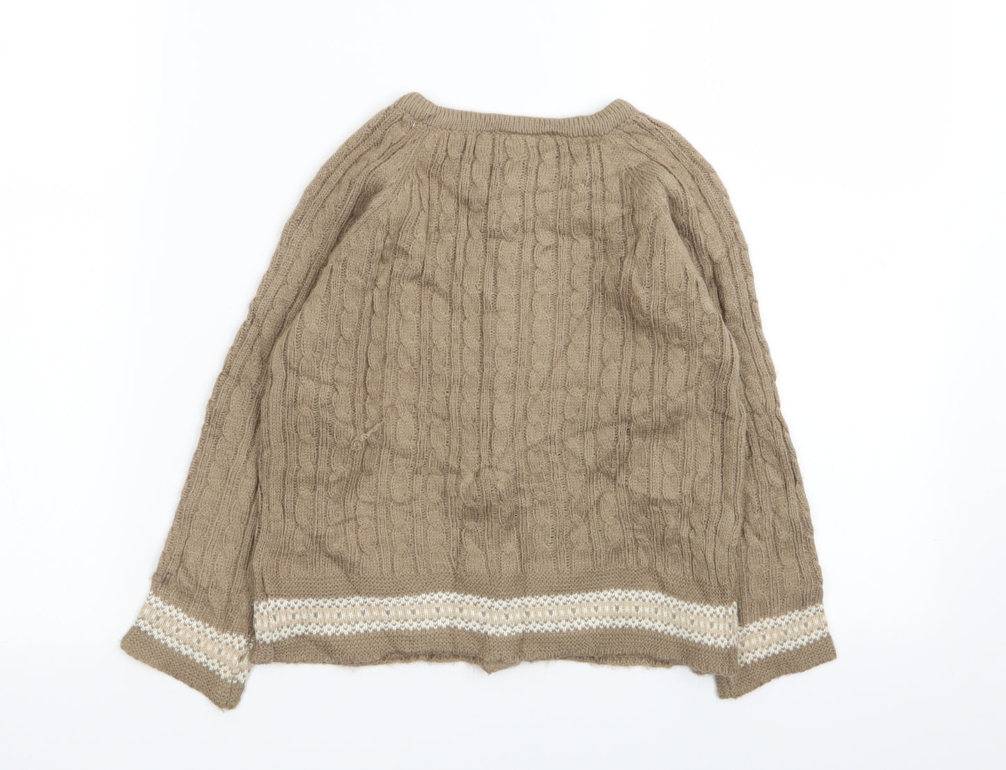 newness Girls Brown   Cardigan Jumper Size 5 Years