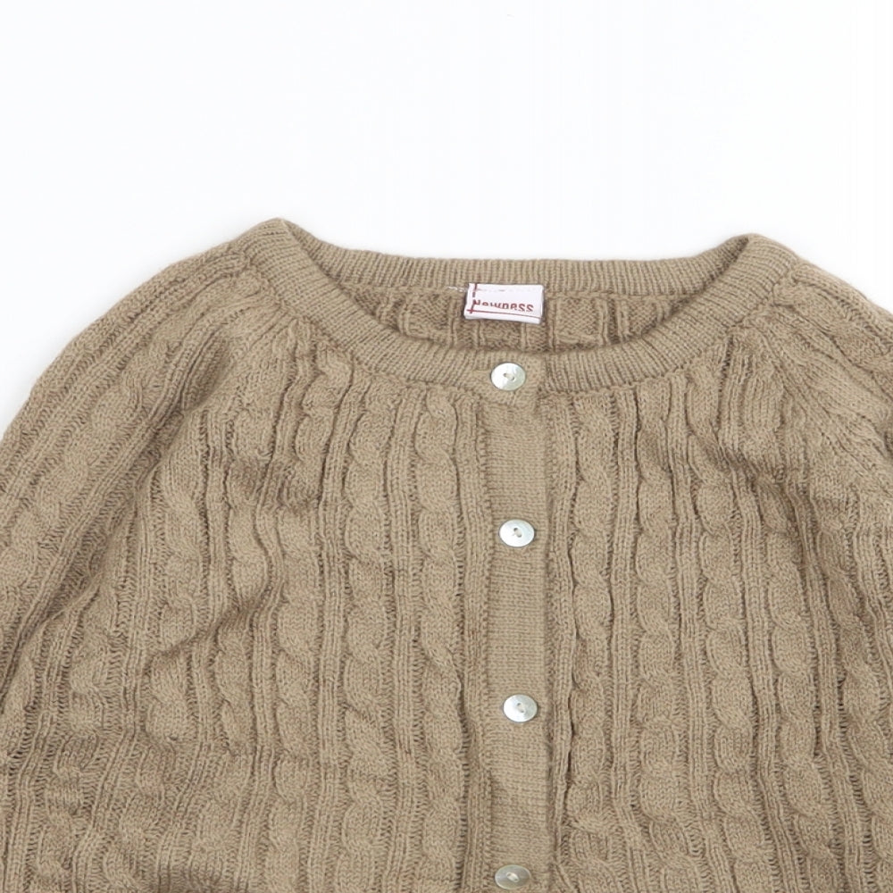 newness Girls Brown   Cardigan Jumper Size 5 Years