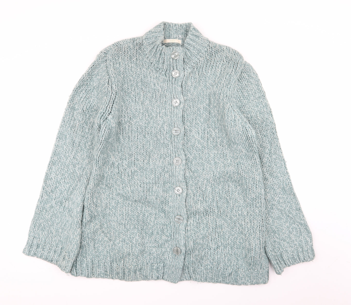 M&S Womens Green   Cardigan Jumper Size 16