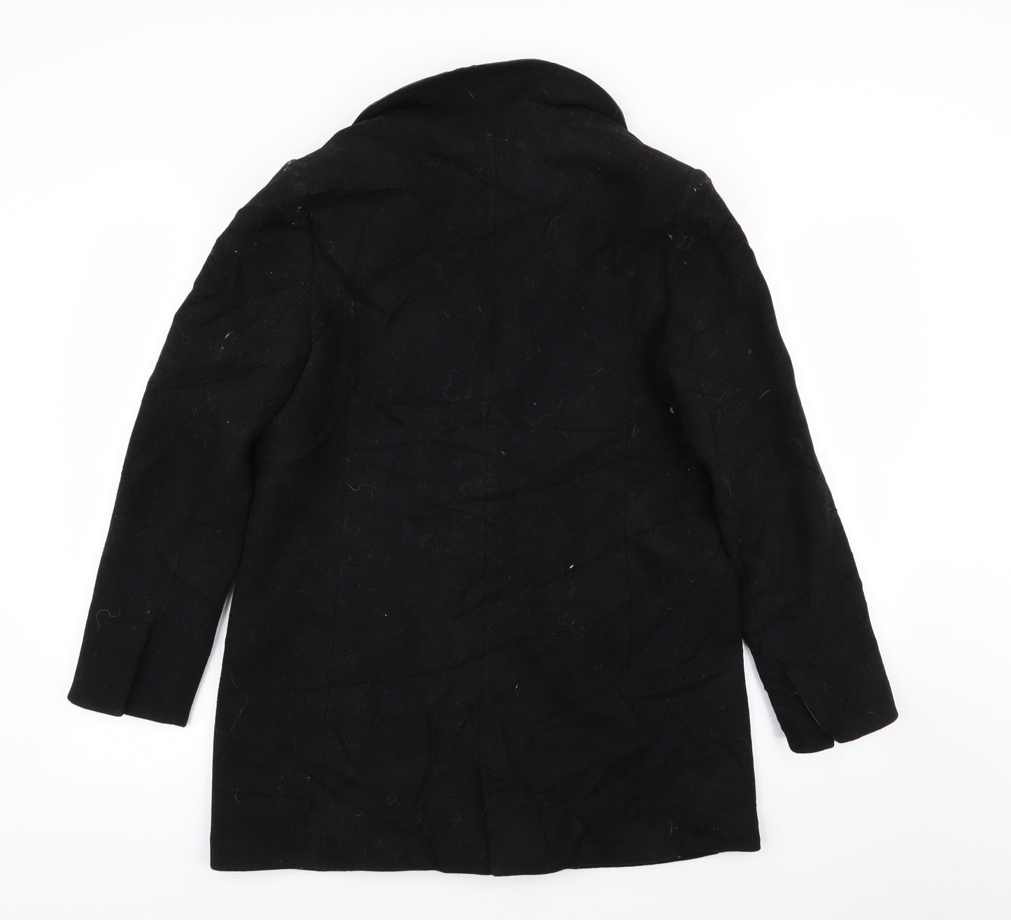 Zara Womens Black   Overcoat Coat Size M