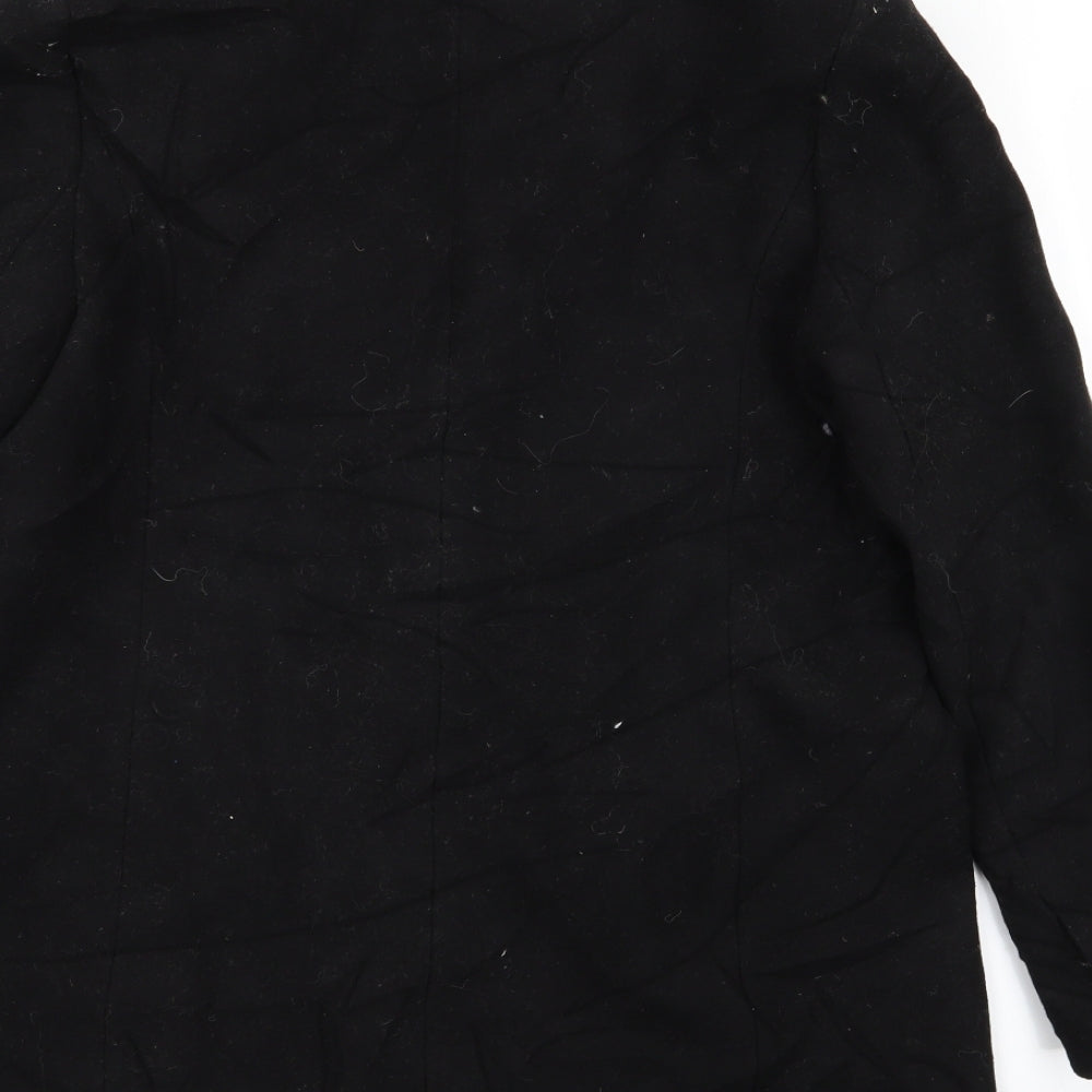 Zara Womens Black   Overcoat Coat Size M