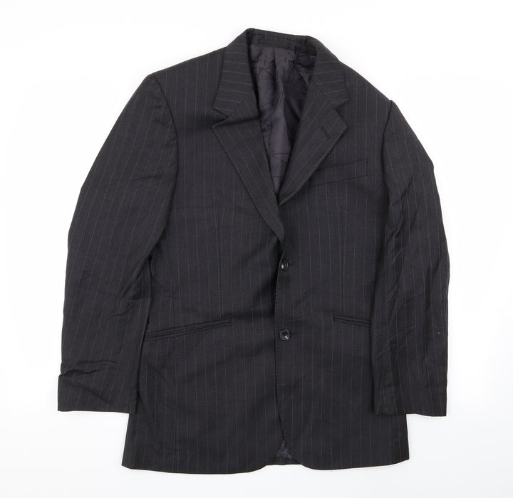 T.M jewin Mens Grey Striped  Jacket Blazer Size S