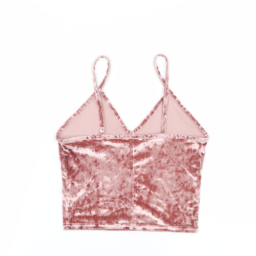 Sparkle & Fade Womens Pink   Basic Tank Size XS