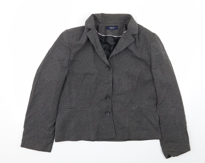 Debenhams Womens Grey Jacket Blazer Size 16