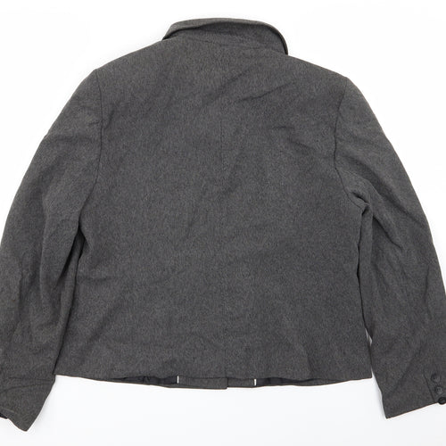 Debenhams Womens Grey   Jacket Blazer Size 16