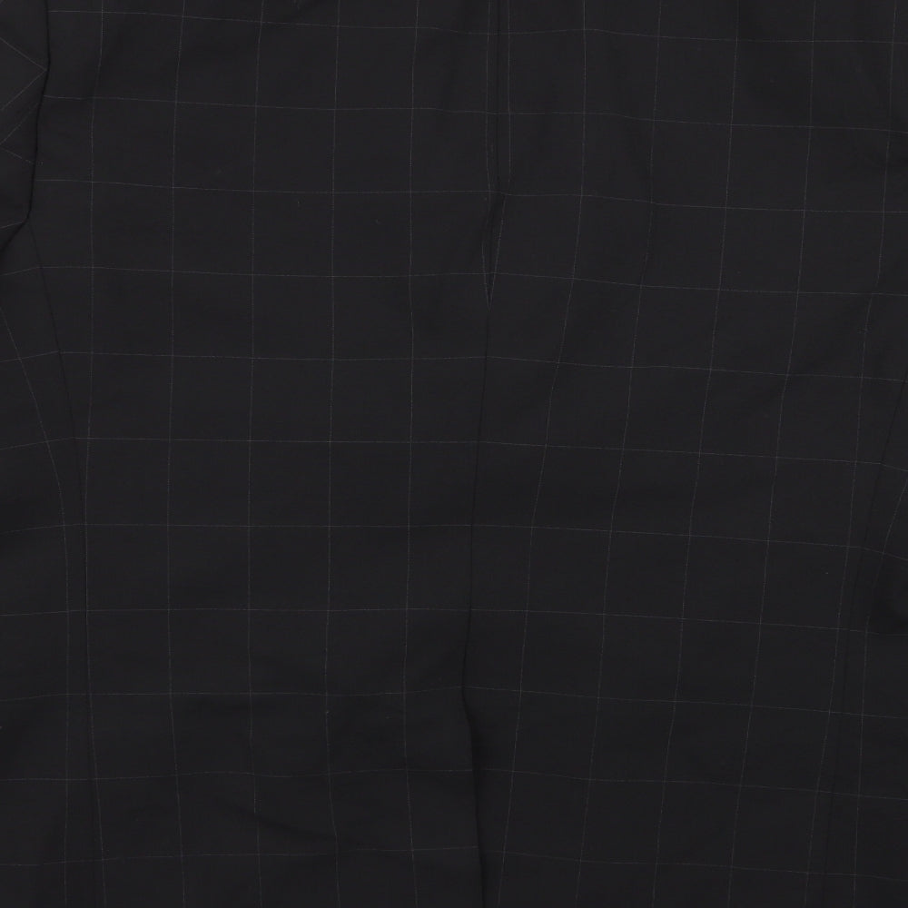 M&S Mens Black Check  Jacket Blazer Size 42