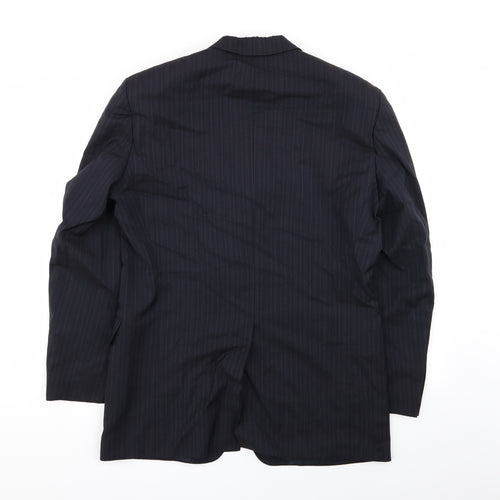 HUGO BOSS Mens Blue Striped  Jacket Blazer Size 48