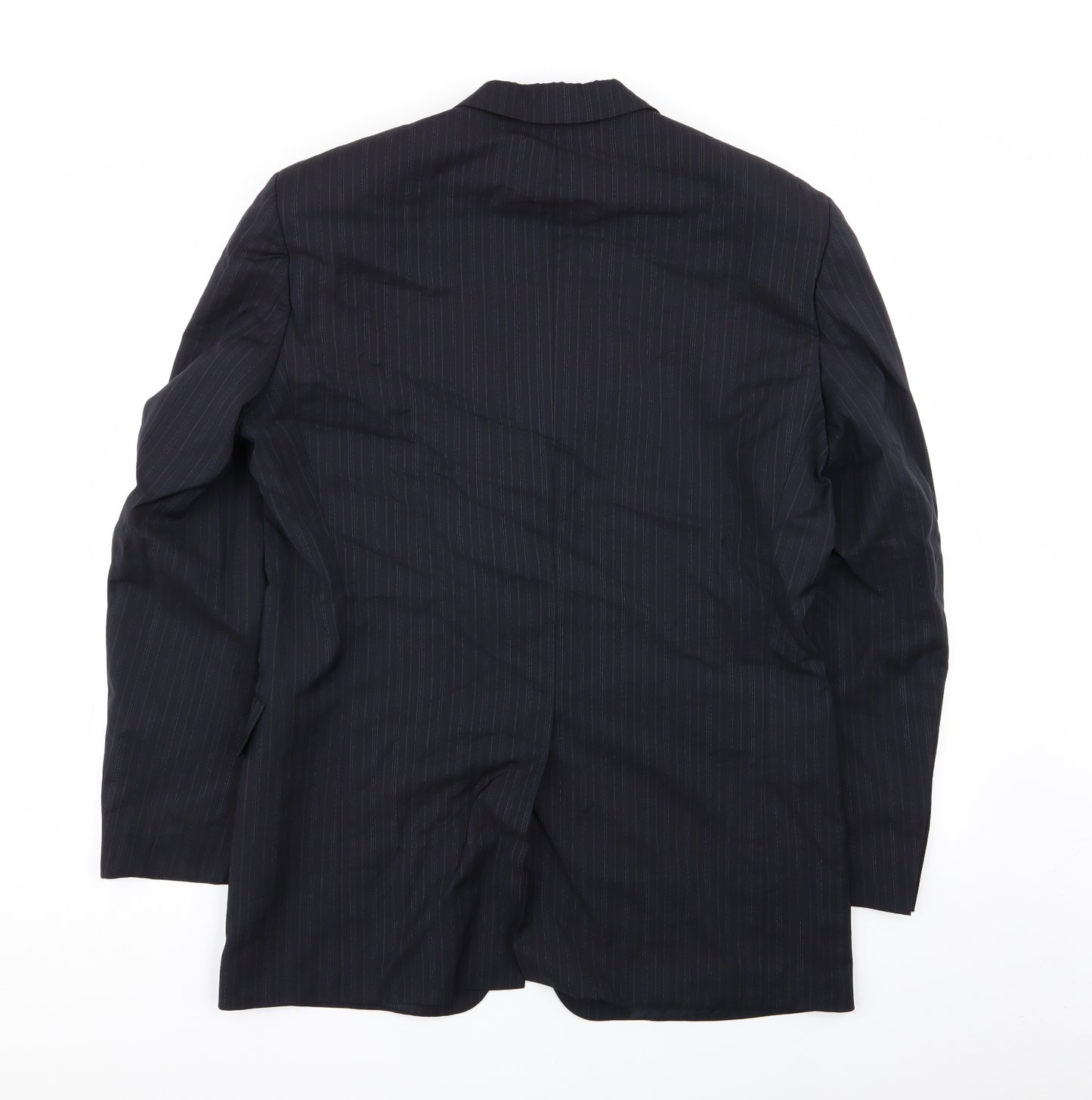 HUGO BOSS Mens Blue Striped  Jacket Blazer Size 48