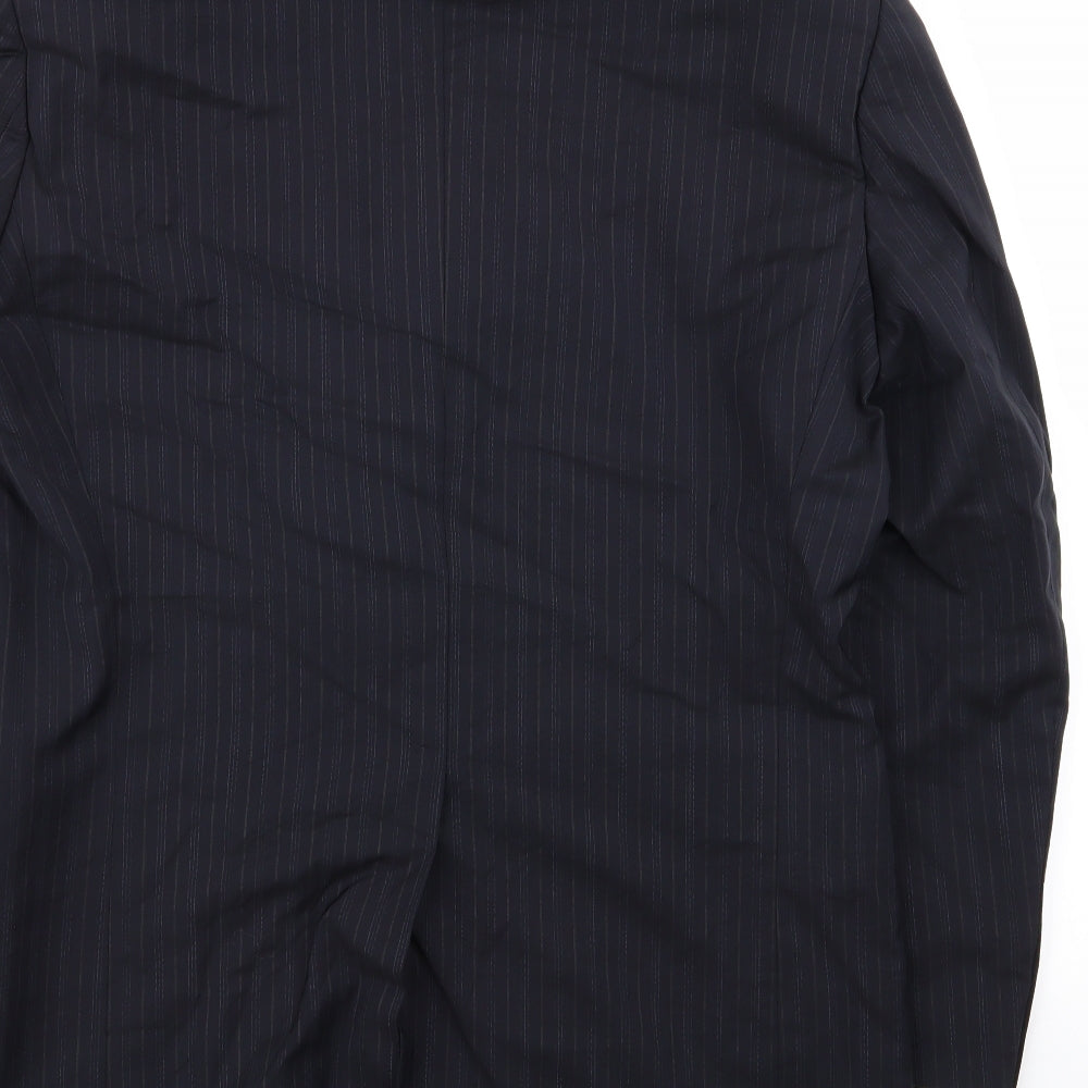 HUGO BOSS Mens Blue Striped  Jacket Blazer Size 48