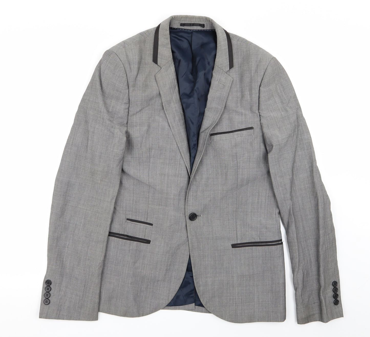 Topman Mens Grey   Jacket Blazer Size 38