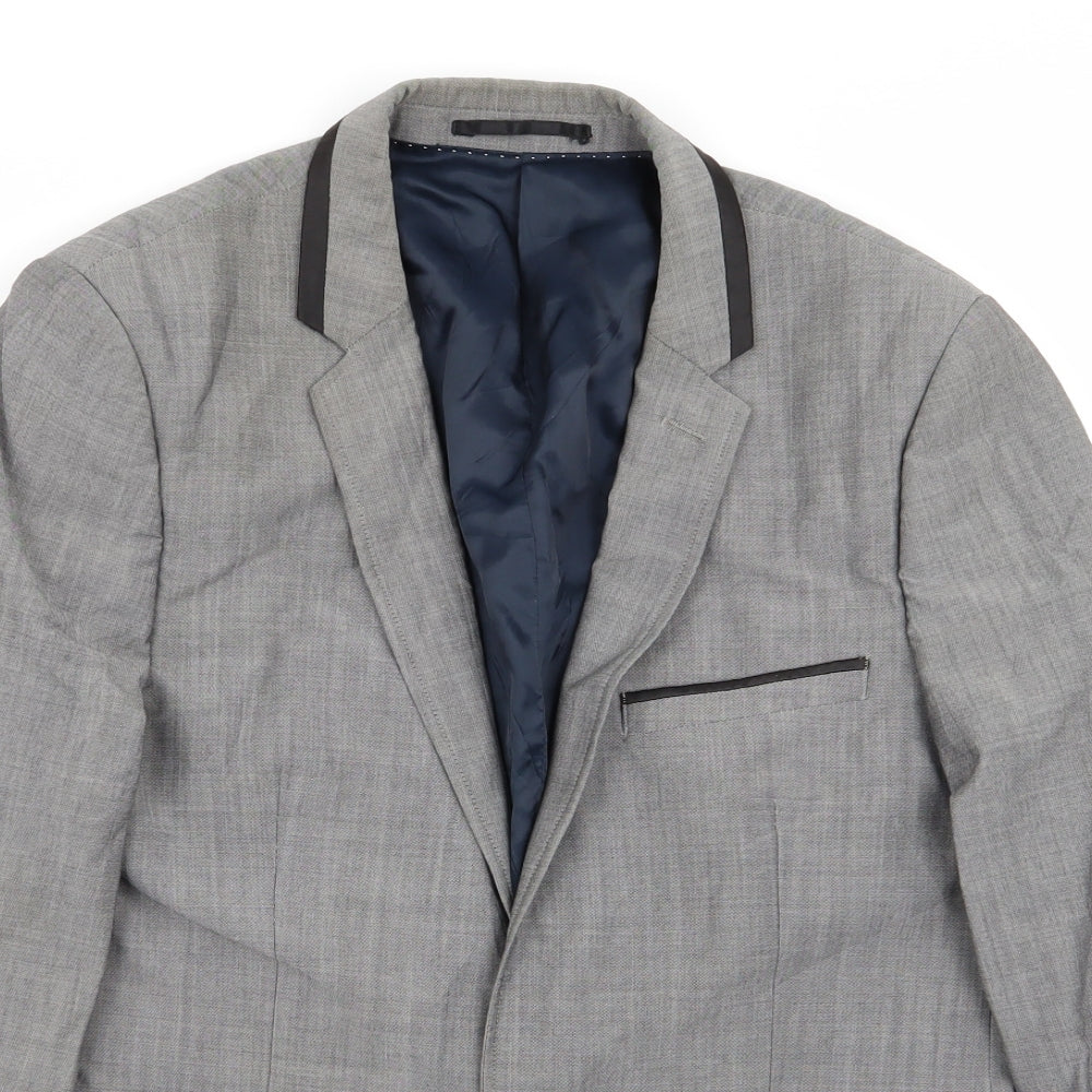 Topman Mens Grey   Jacket Blazer Size 38