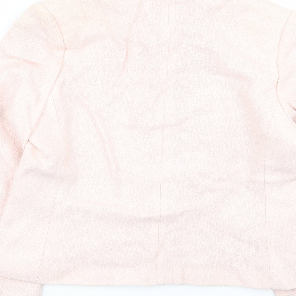 M&S Womens Pink   Jacket Blazer Size 8