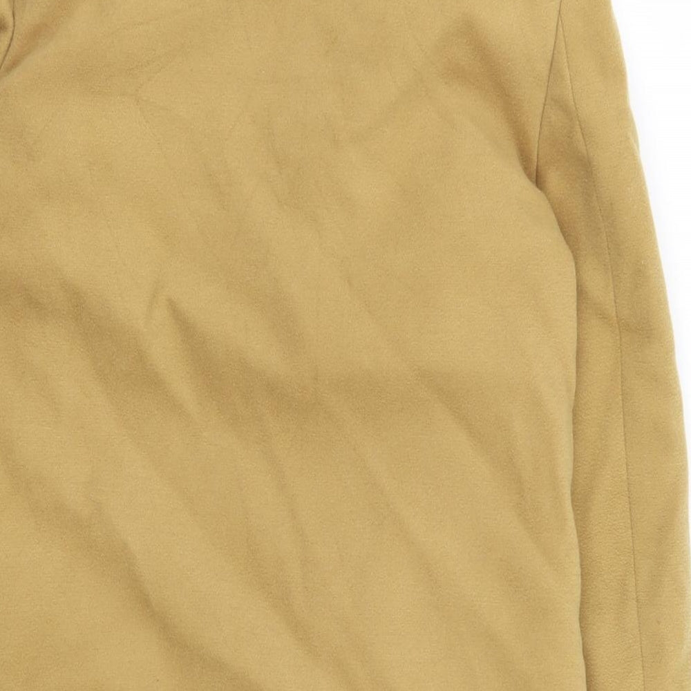 Topshop Womens Yellow   Overcoat Coat Size 6