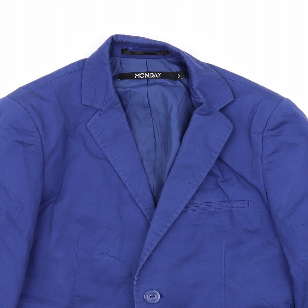 monday Womens Blue   Jacket Blazer Size 12