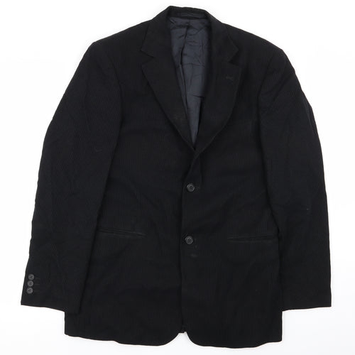 Lakeland Mens Black Striped  Jacket Blazer Size 38