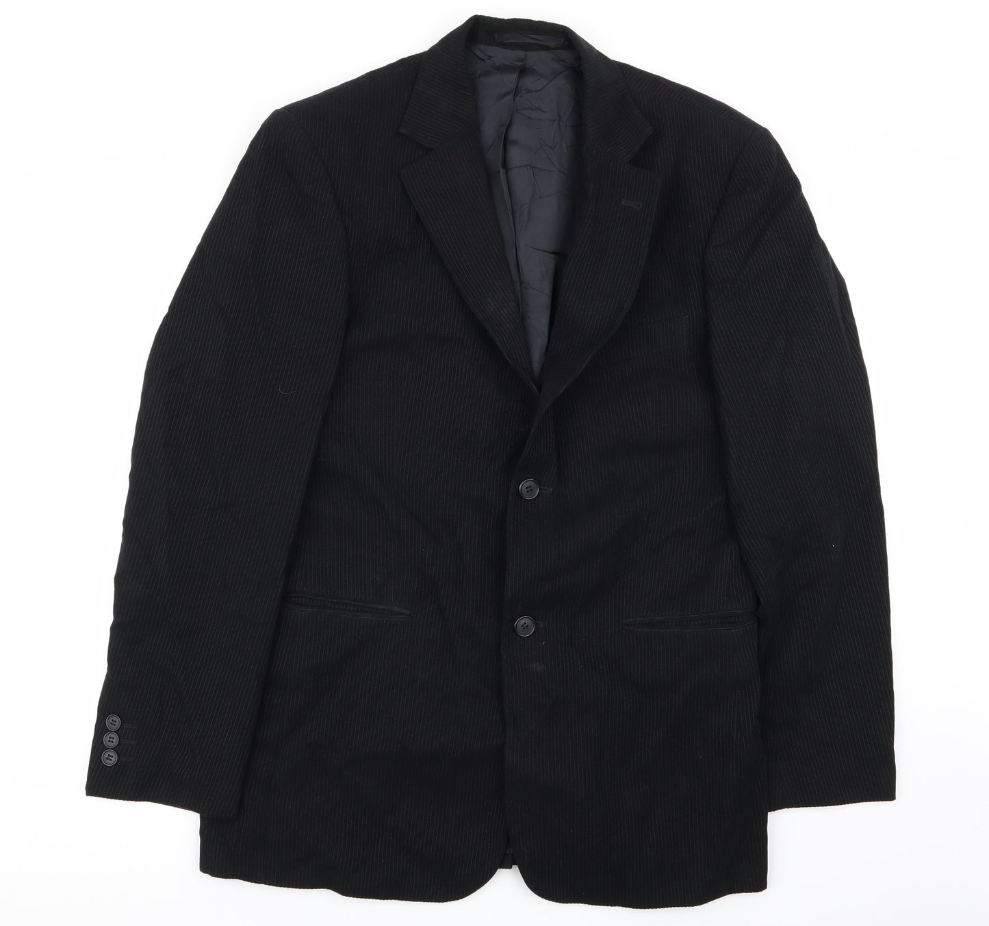 Lakeland Mens Black Striped  Jacket Blazer Size 38