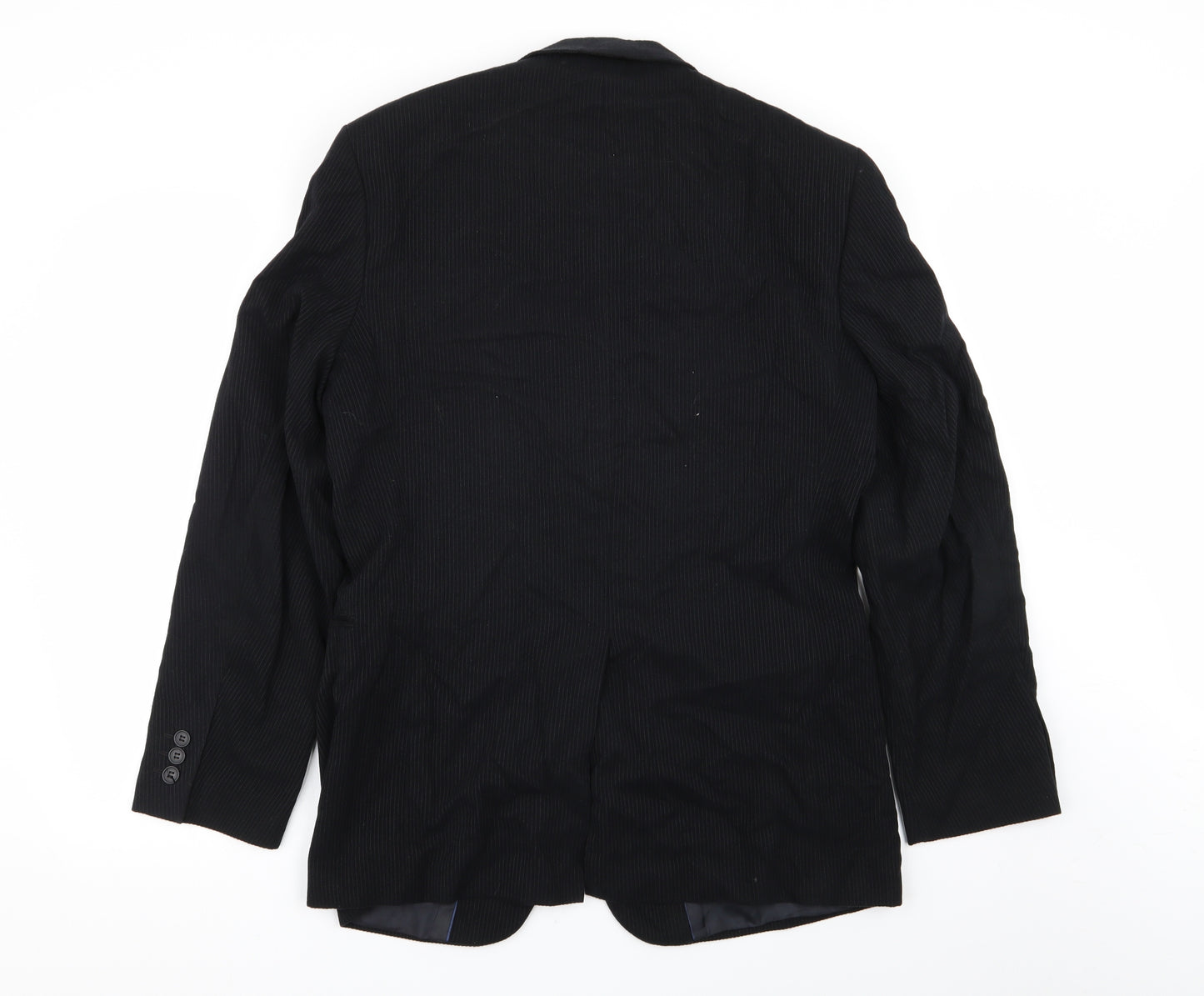 Lakeland Mens Black Striped  Jacket Blazer Size 38