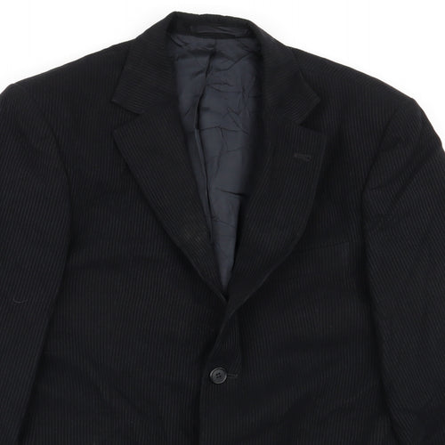 Lakeland Mens Black Striped  Jacket Blazer Size 38