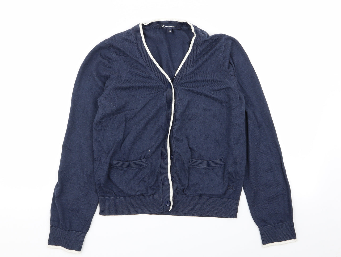 crew clothinh Womens Blue   Cardigan Jumper Size 10