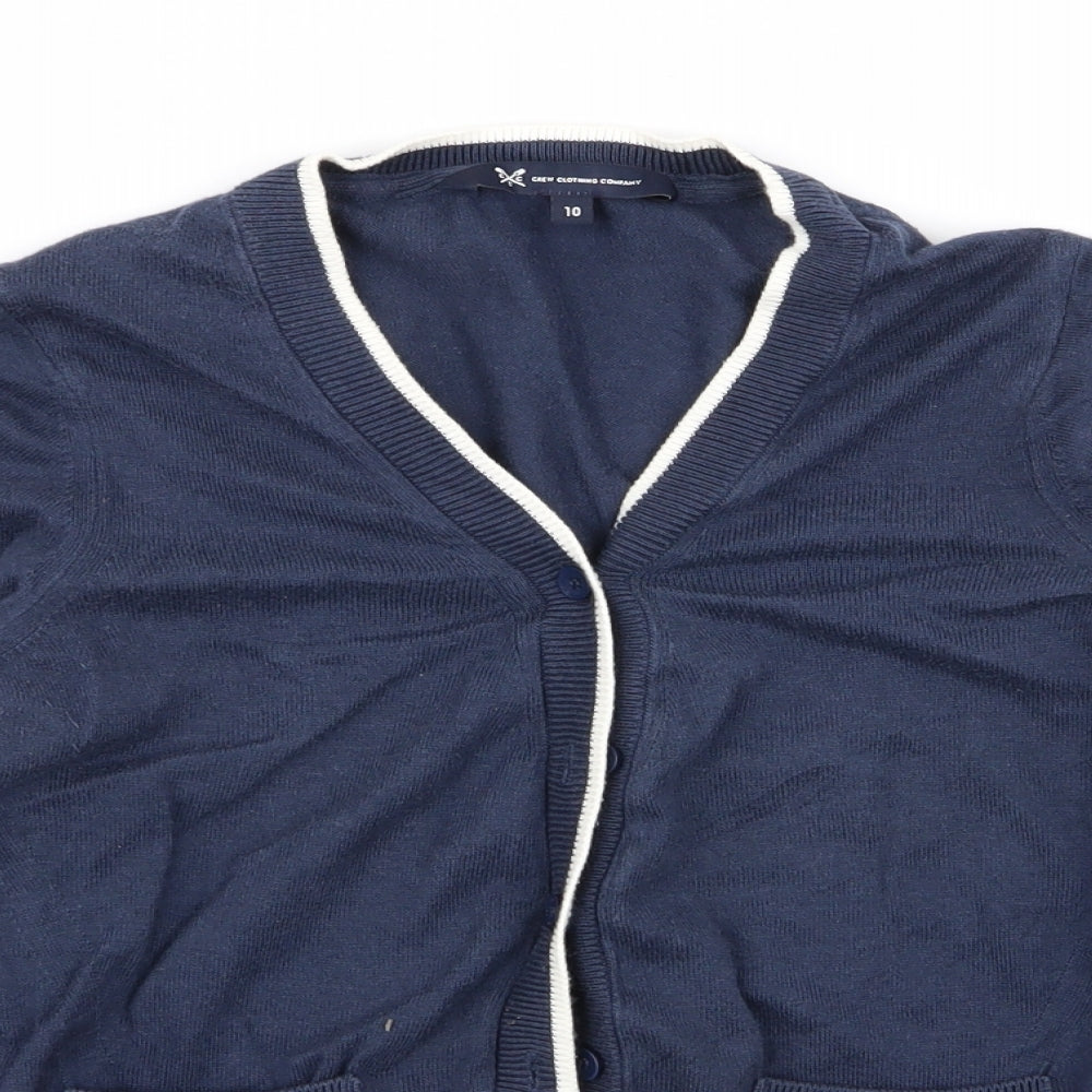 crew clothinh Womens Blue   Cardigan Jumper Size 10