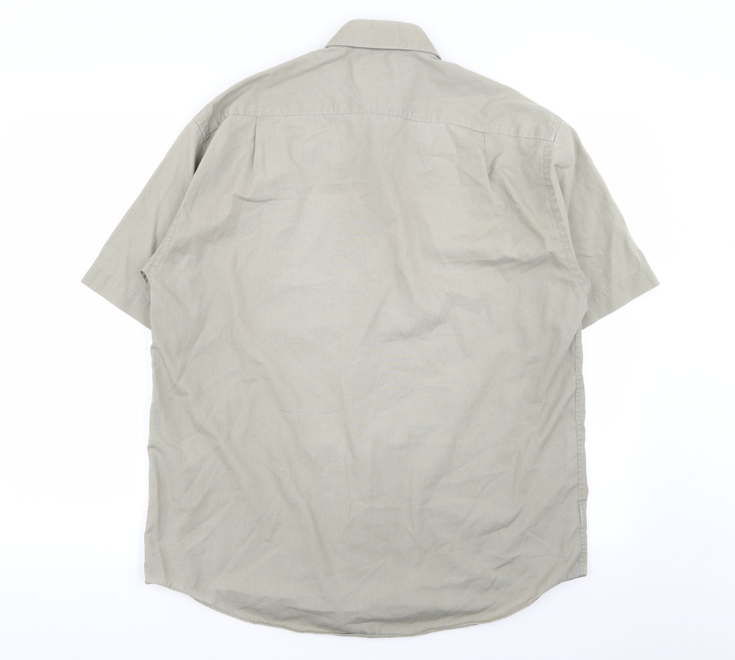 M&S Mens Grey    Dress Shirt Size 16