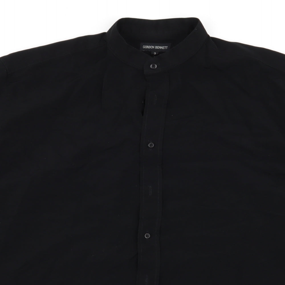 gordon bennett Mens Black    Button-Up Size M