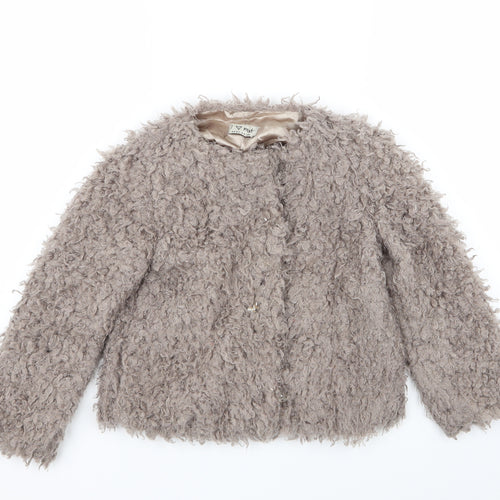 NEXT Girls Brown   Basic Coat Coat Size 5 Years