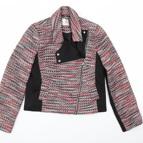 TU Womens Multicoloured Geometric  Jacket  Size 10