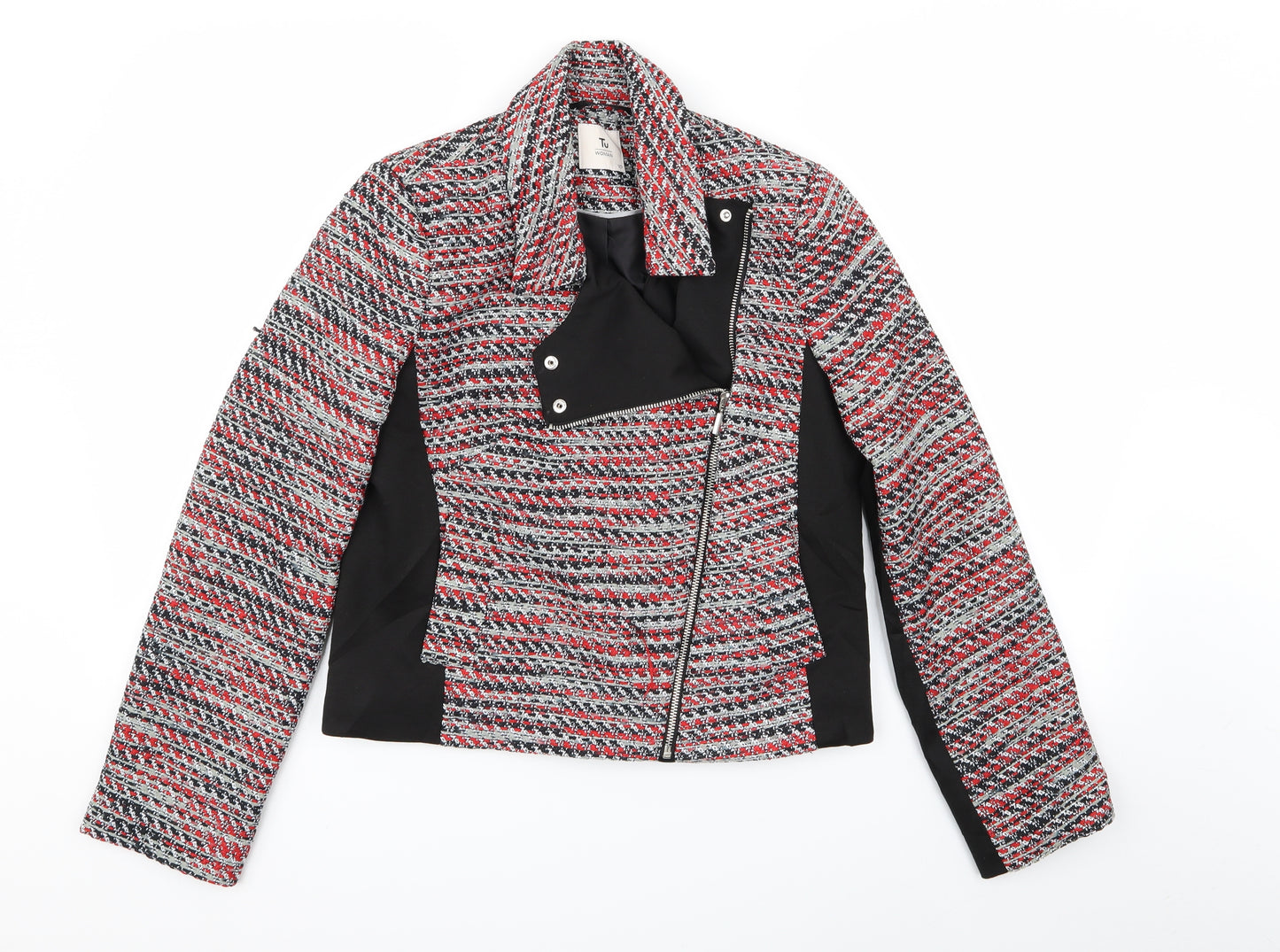 TU Womens Multicoloured Geometric  Jacket  Size 10