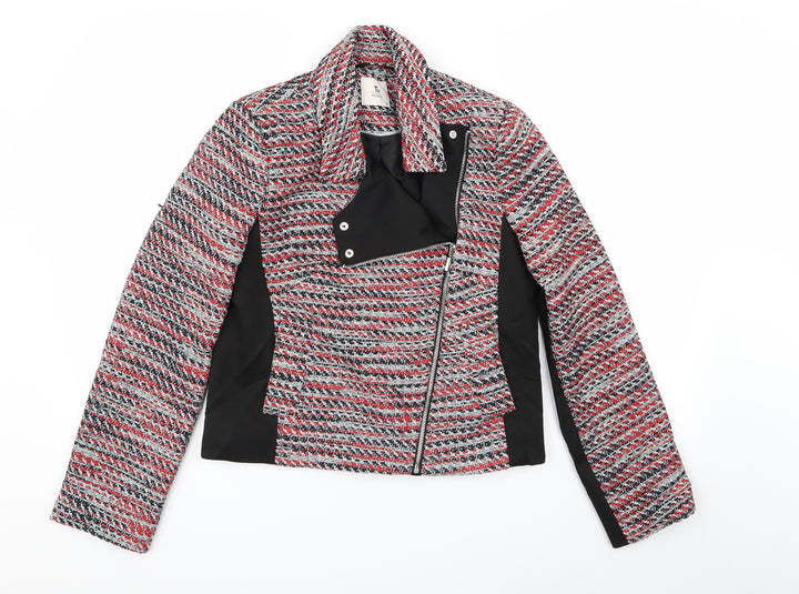 TU Womens Multicoloured Geometric  Jacket  Size 10