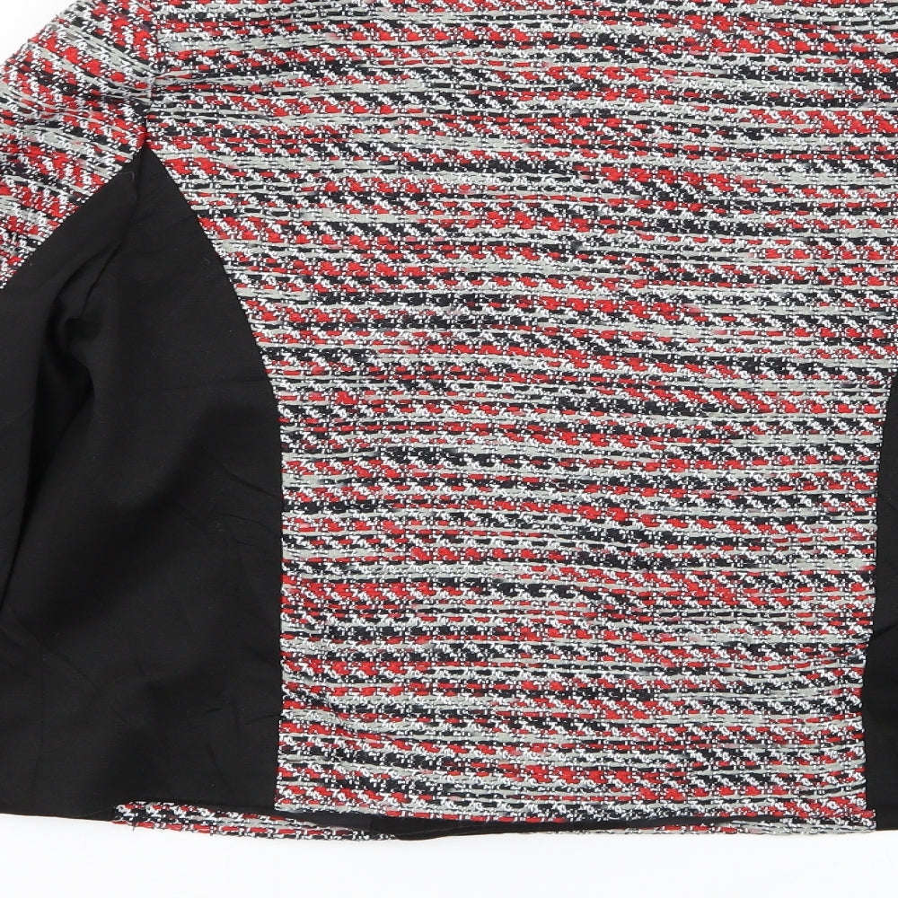 TU Womens Multicoloured Geometric  Jacket  Size 10