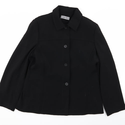 AMARANTO Womens Black   Jacket Blazer Size 16