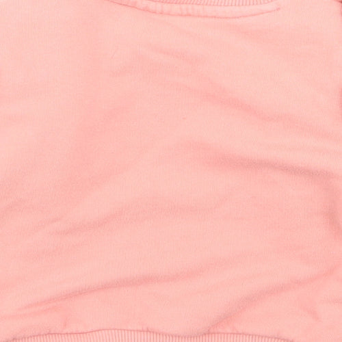 fred flo Girls Pink   Pullover Jumper Size 6-9 Months