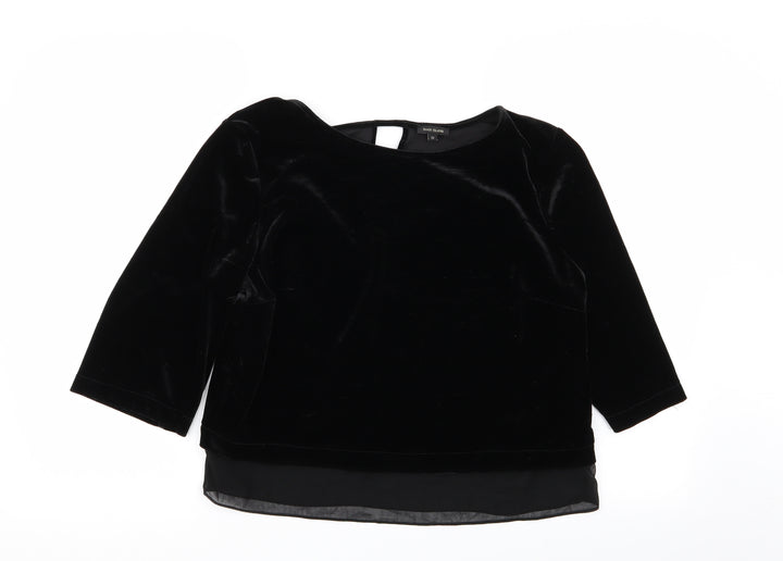 River Island Womens Black Basic T-Shirt Size 12