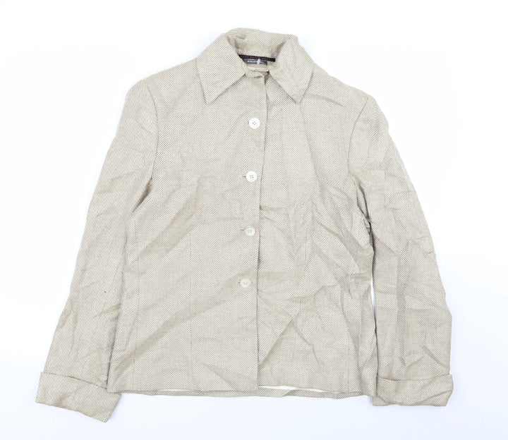 Mark Shale Womens Beige   Jacket Blazer Size 10