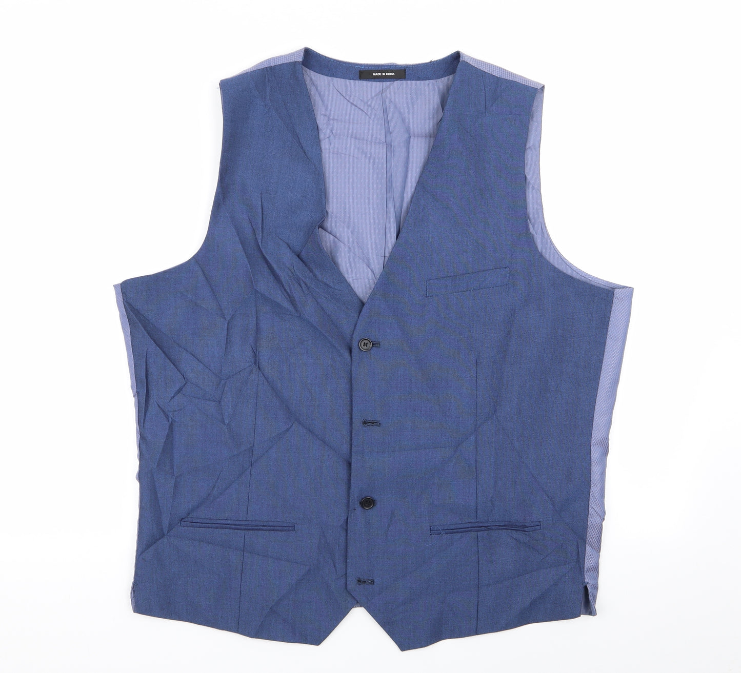 Cedar Wood State Mens Blue   Jacket Suit Waistcoat Size XL