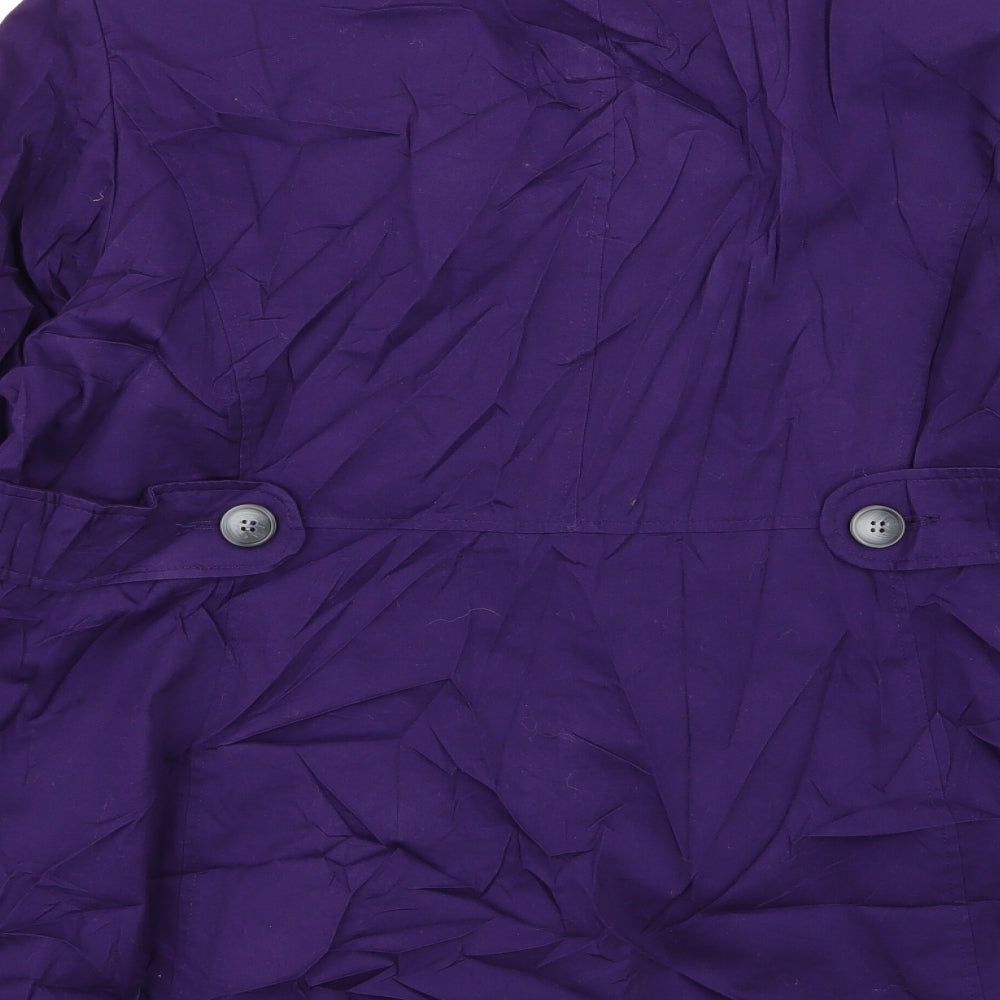 NEXT Womens Purple   Overcoat Coat Size 18