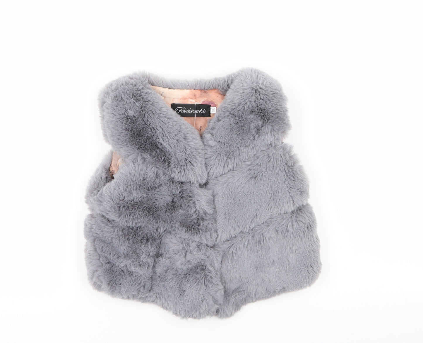 Fashionable Girls Grey   Gilet Coat Size 12 Months