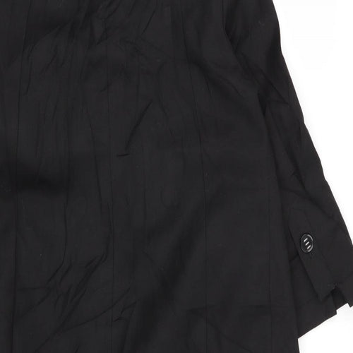 Signature Womens Black   Overcoat Coat Size 8
