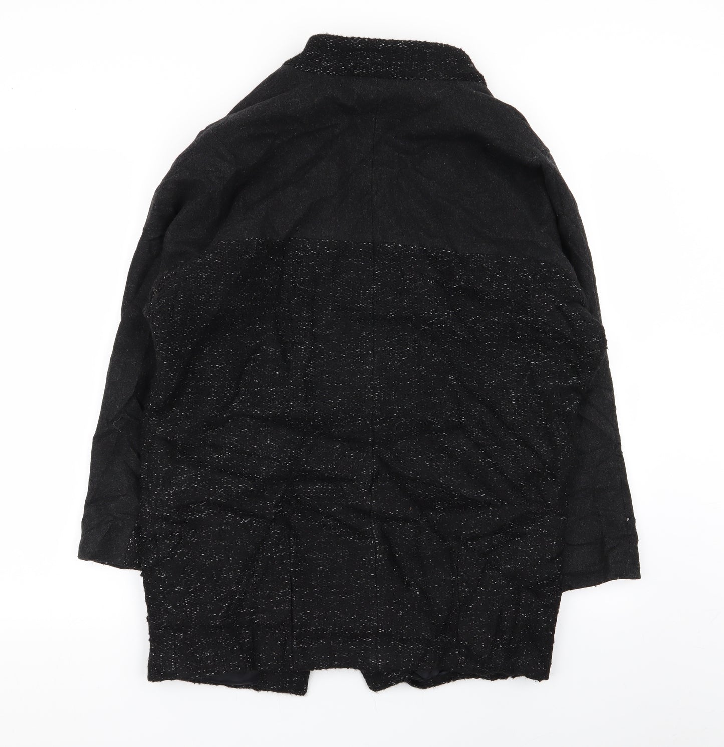 Topshop Womens Black   Overcoat Coat Size 8